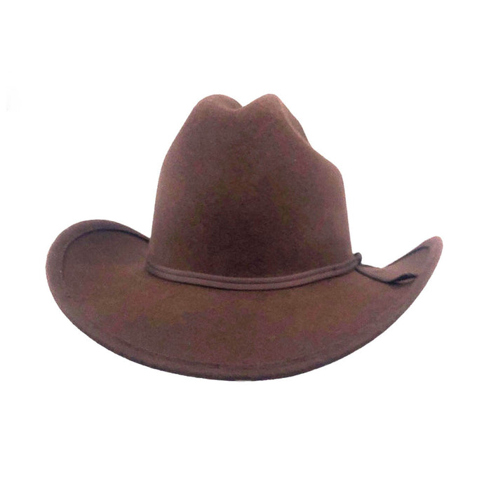 Wool Felt Cattleman Cowboy Hat for Small Heads - Karen Keith Hats Cowboy Hat Great hats by Karen Keith WF7K Brown XXS (50 cm)