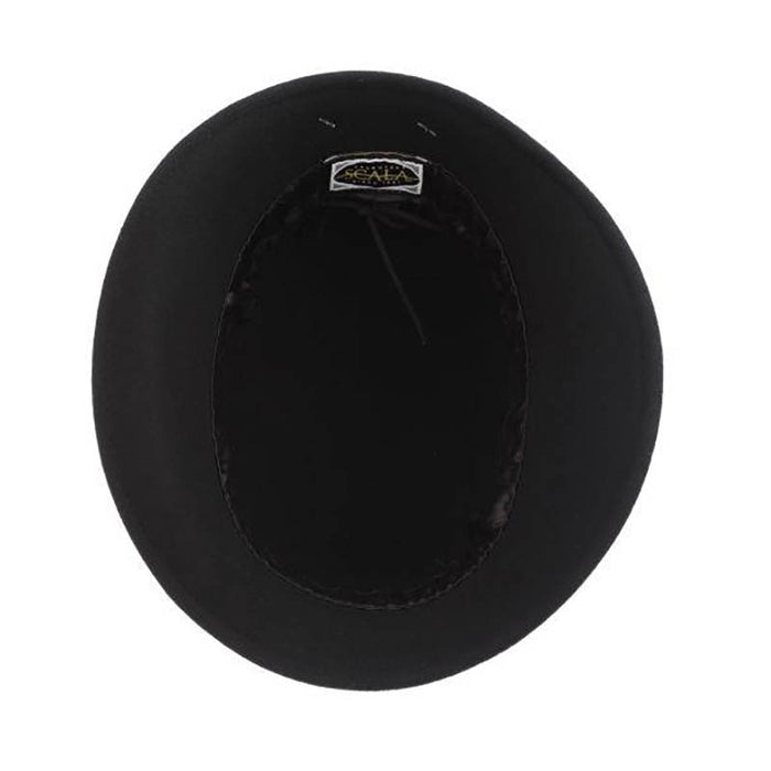 Wool Felt Cloche with Velvet Band - Scala Hat Cloche Scala Hats