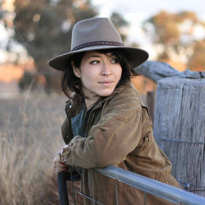 Wool Felt Safari Hat for Small Heads - Kakadu Australia Safari Hat Kakadu