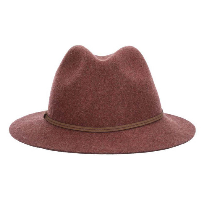 Wool Felt Women's Safari Hat with Raw Edge - Scala Hat Safari Hat Scala Hats