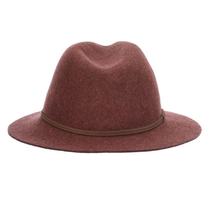 Wool Felt Women's Safari Hat with Raw Edge - Scala Hat Safari Hat Scala Hats