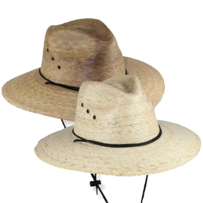 Woven Palm Leaf Gardening Hat with Chin Cord- Jeanne Simmons Hats Safari Hat Jeanne Simmons Accessories