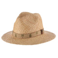 Woven Raffia Safari Hat with Pineapple Tape Band - Scala Hats for Men Safari Hat Scala Hats MR74-NAT2 Natural M (57 cm)