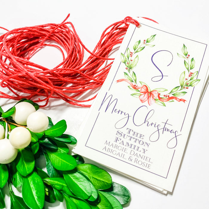 Wreath Gift Tag