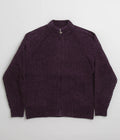 Yardsale Phantasy Chenille Full Zip Sweatshirt in Purple