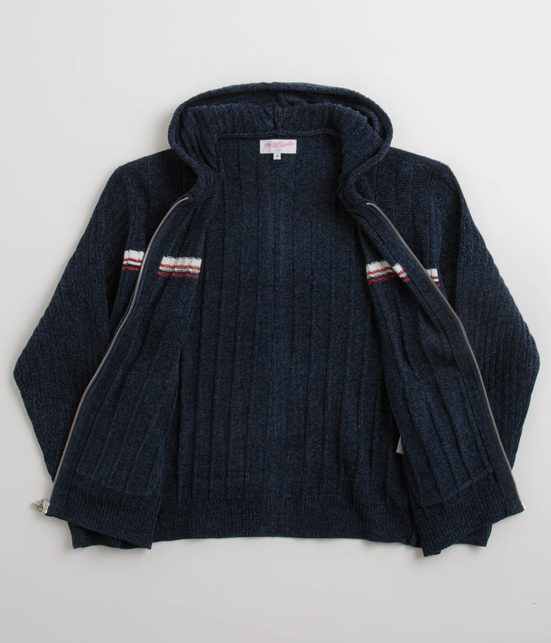 Yardsale Phantasy Chenille Hoodie in Navy