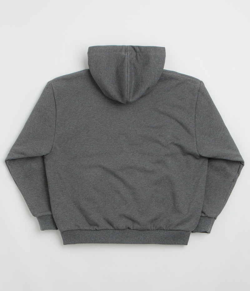 Yardsale Reversible Thermal Hoodie in Black and Charcoal