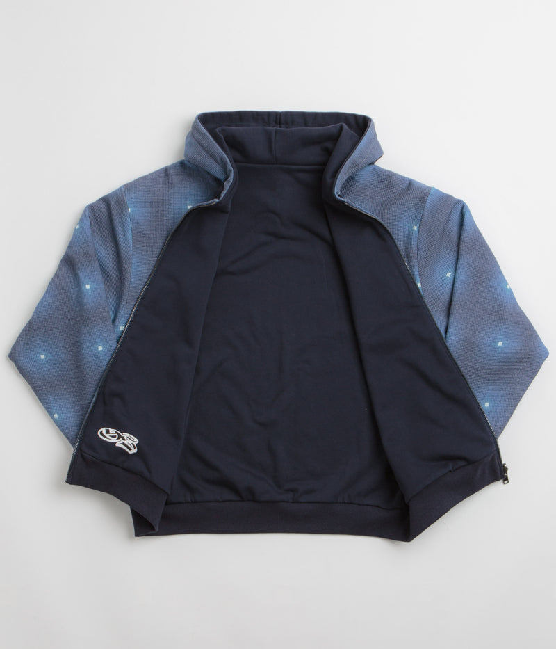 Yardsale Reversible Thermal Hoodie in Navy and Navy