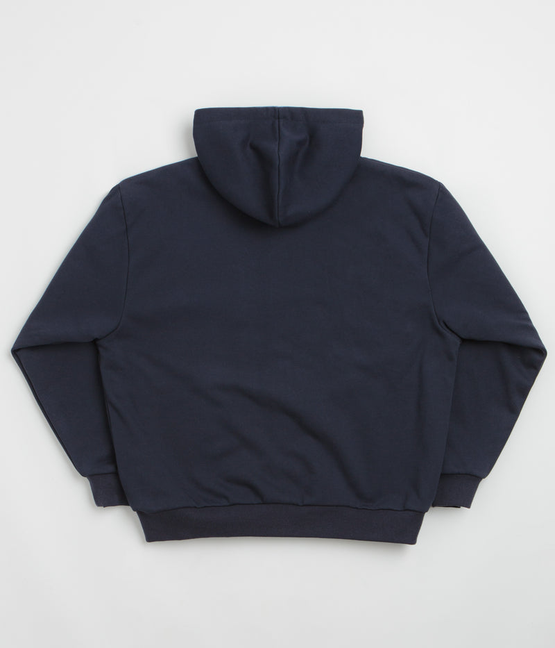 Yardsale Reversible Thermal Hoodie in Navy and Navy