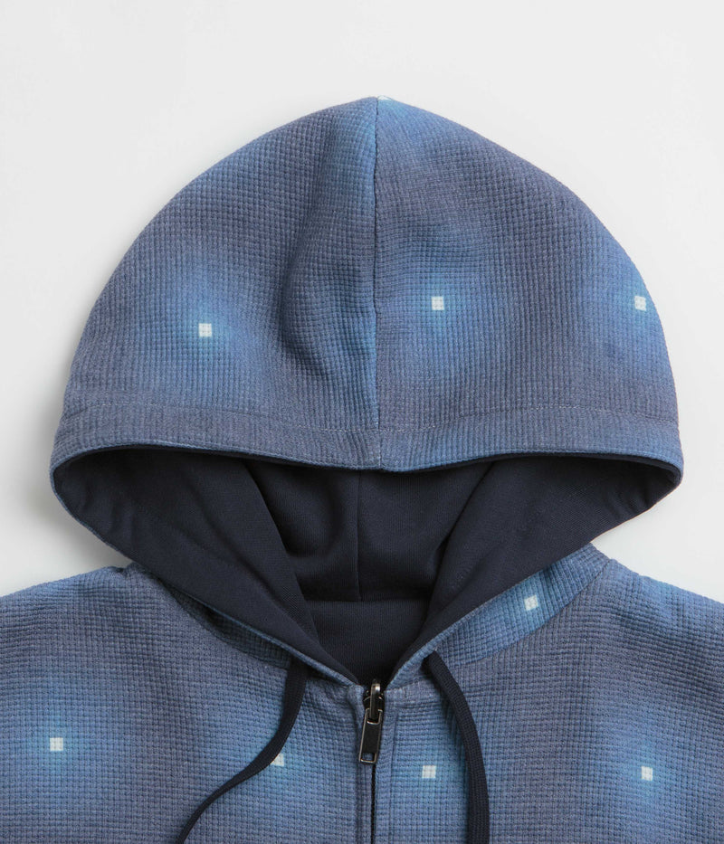 Yardsale Reversible Thermal Hoodie in Navy and Navy