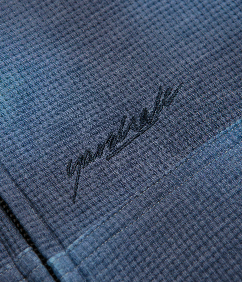 Yardsale Reversible Thermal Hoodie in Navy and Navy